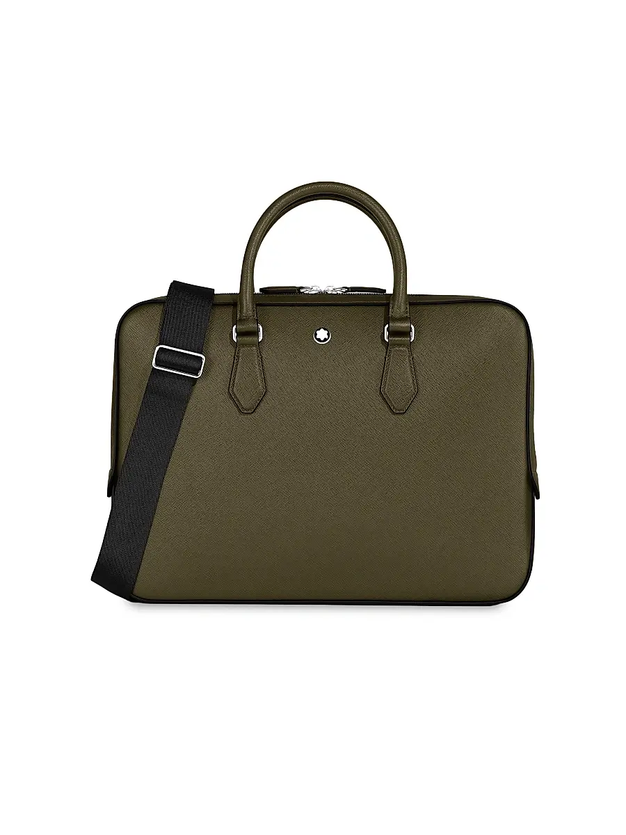 Montblanc Men's Sartorial Leather Thin Document Case | Image 1 Montblanc Men's Sartorial Leather Thin Document Case | Image 1