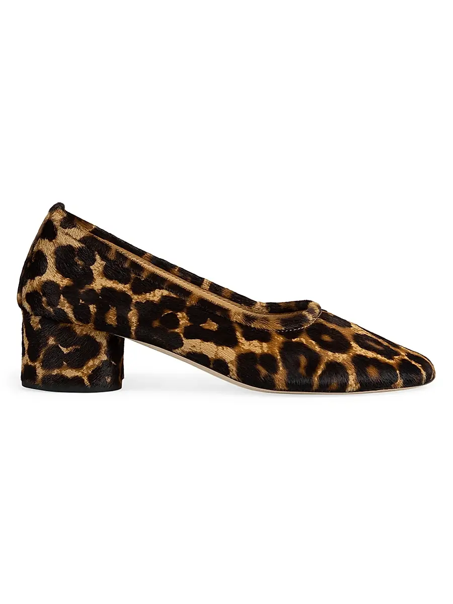 Dear Frances Women's Balla 45MM Leopard-Print Calf Hair Pumps | Image 1 Dear Frances Women's Balla 45MM Leopard-Print Calf Hair Pumps | Image 1