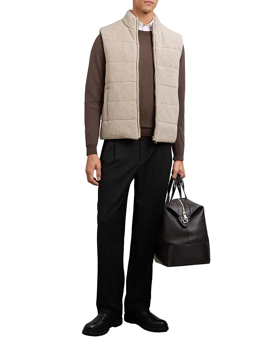 Reiss Men's Otley Rib-Knit Vest | Thumbnail 2 Reiss Men's Otley Rib-Knit Vest | Thumbnail 2