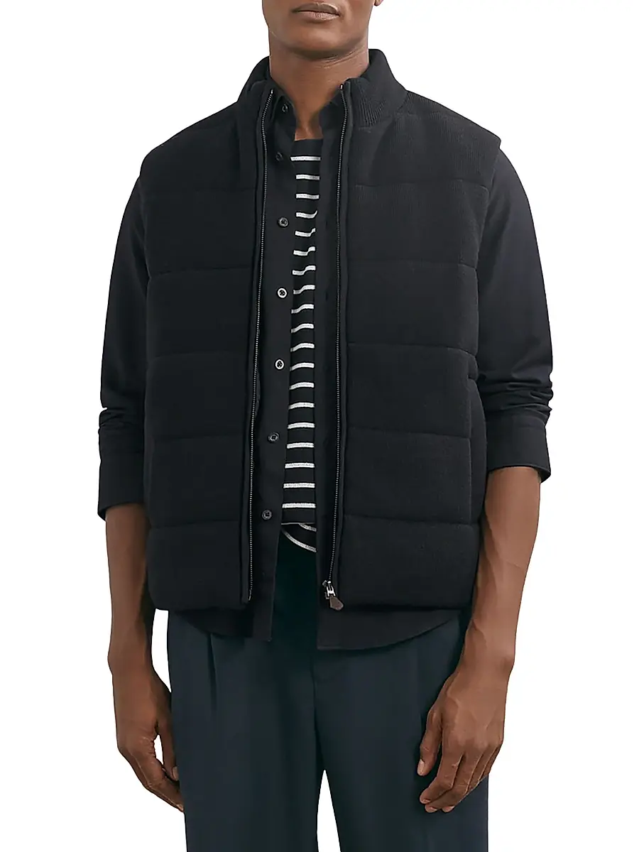 Reiss Men's Otley Rib-Knit Vest | Thumbnail 3 Reiss Men's Otley Rib-Knit Vest | Thumbnail 3