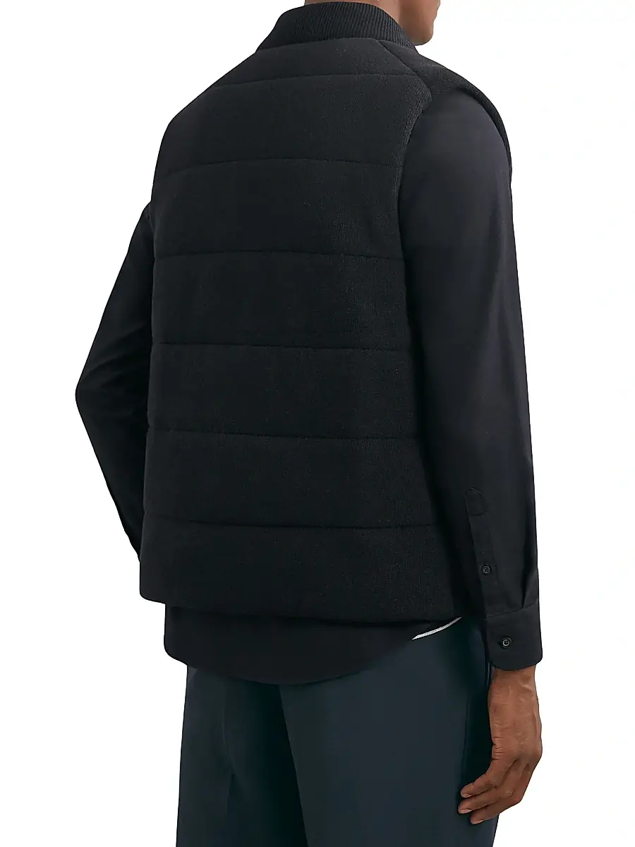 Reiss Men's Otley Rib-Knit Vest | Thumbnail 4 Reiss Men's Otley Rib-Knit Vest | Thumbnail 4