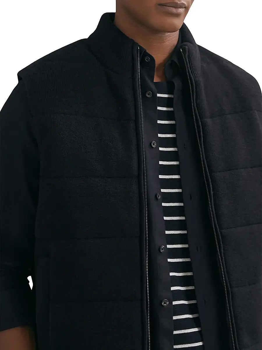 Reiss Men's Otley Rib-Knit Vest | Thumbnail 5 Reiss Men's Otley Rib-Knit Vest | Thumbnail 5