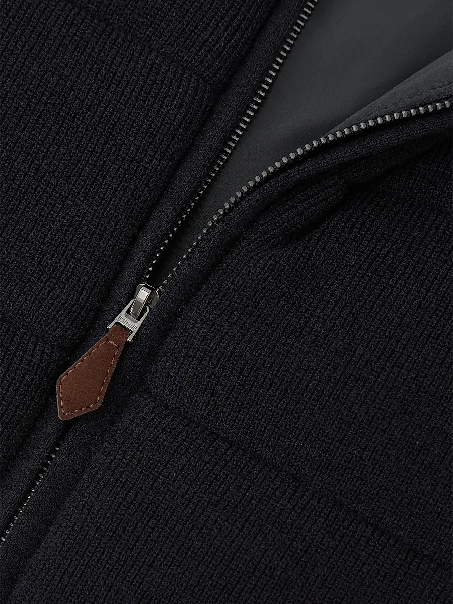 Reiss Men's Otley Rib-Knit Vest | Thumbnail 6 Reiss Men's Otley Rib-Knit Vest | Thumbnail 6