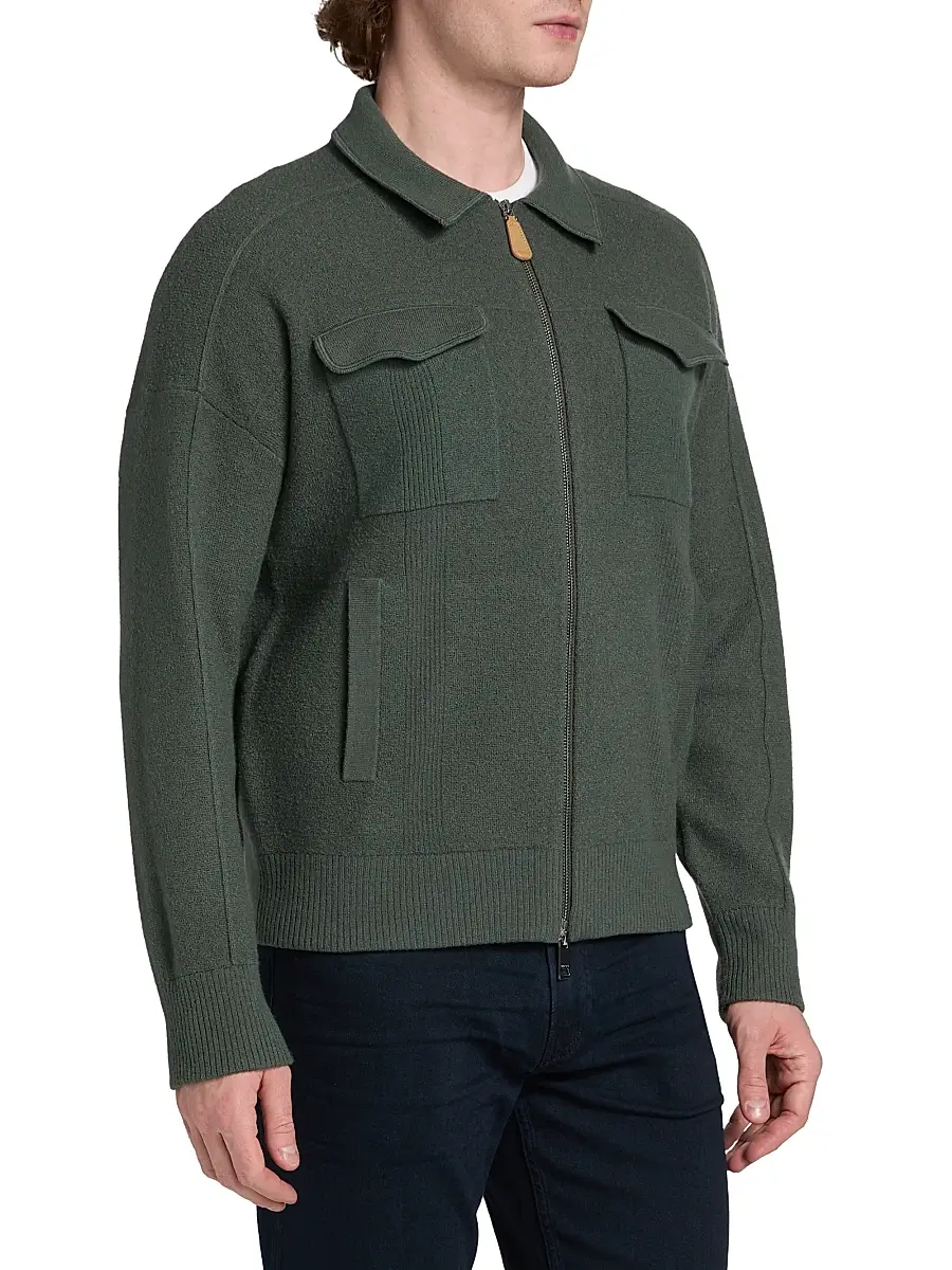 Reiss Men's Calder Felted Wool Jacket | Thumbnail 4