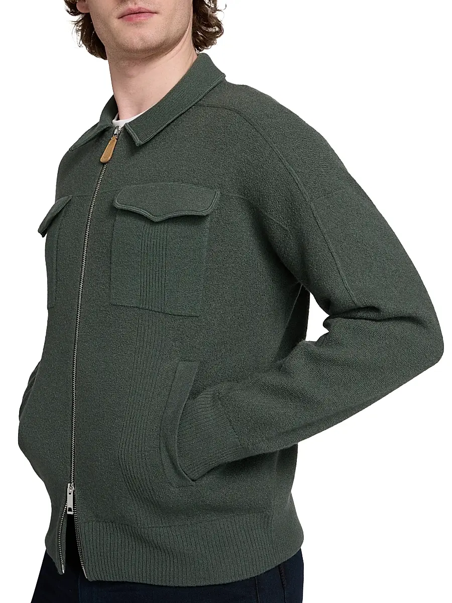 Reiss Men's Calder Felted Wool Jacket | Thumbnail 6