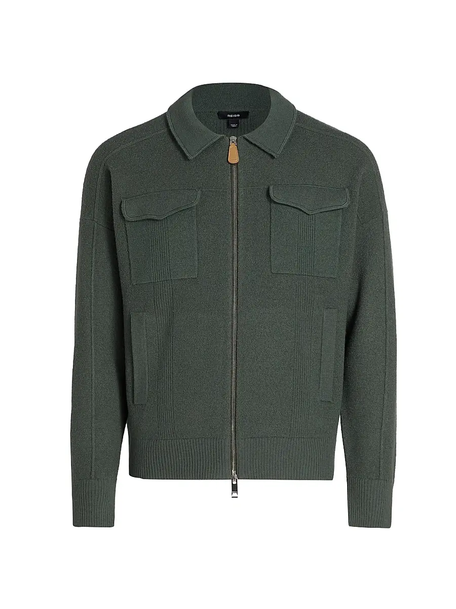 Reiss Men's Calder Felted Wool Jacket | Image 1 Reiss Men's Calder Felted Wool Jacket | Image 1