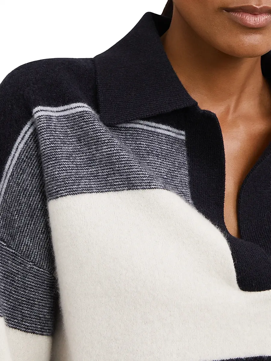 Reiss Women's Simmy Striped Wool-Cashmere Sweater | Thumbnail 6 Reiss Women's Simmy Striped Wool-Cashmere Sweater | Thumbnail 6
