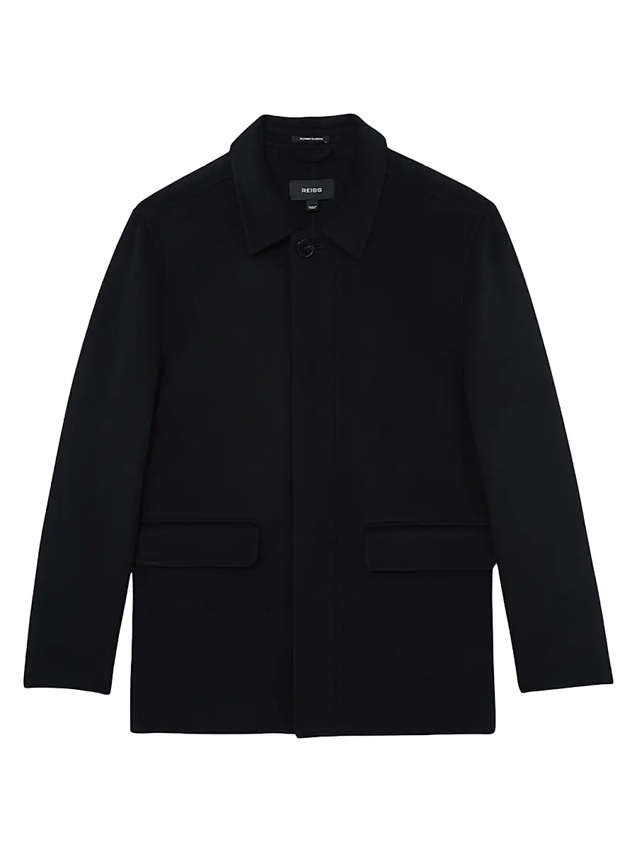 Reiss Men's Tamworth Wool-Blend Double-Face Jacket | Image 1 Reiss Men's Tamworth Wool-Blend Double-Face Jacket | Image 1