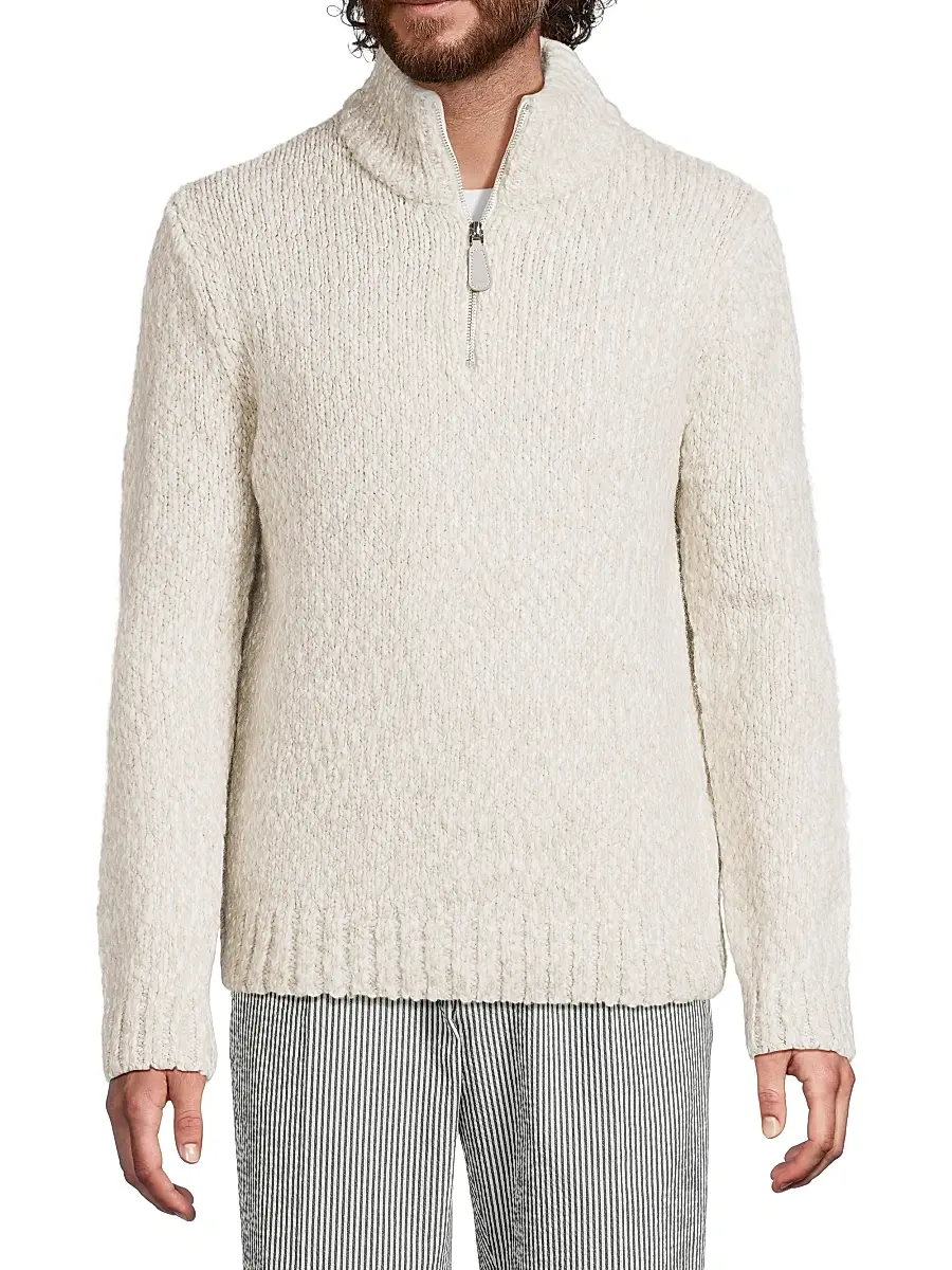 Reiss Men's Seb Half-Zip Sweater | Thumbnail 3 Reiss Men's Seb Half-Zip Sweater | Thumbnail 3