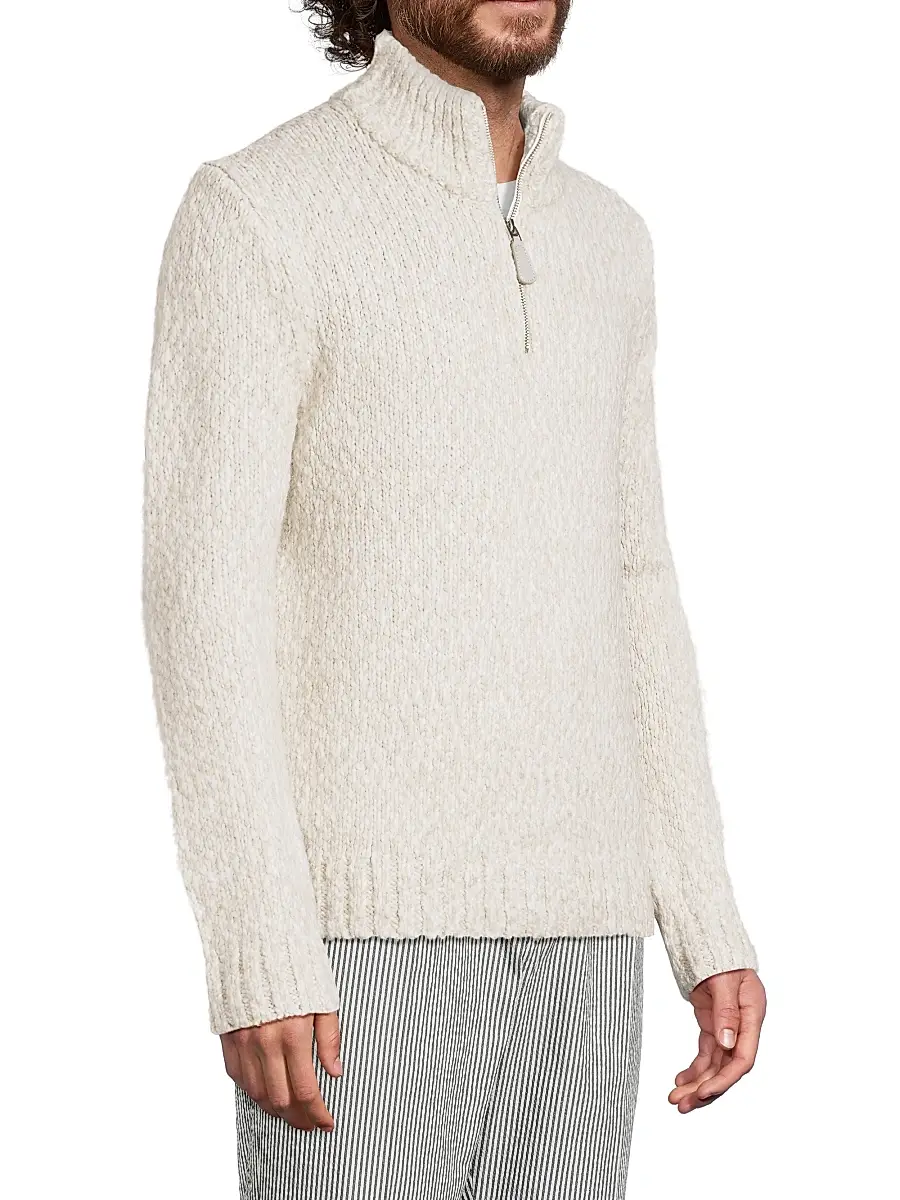 Reiss Men's Seb Half-Zip Sweater | Thumbnail 4 Reiss Men's Seb Half-Zip Sweater | Thumbnail 4