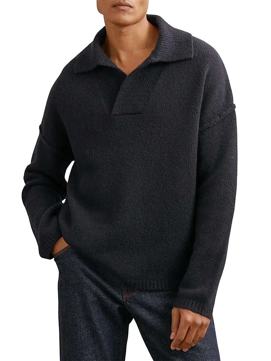 Reiss Men's Vatali Oversized Sweater | Thumbnail 3 Reiss Men's Vatali Oversized Sweater | Thumbnail 3