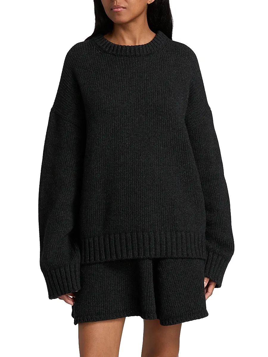 Ganni Women's Chunky Wool-Blend Sweater | Thumbnail 3 Ganni Women's Chunky Wool-Blend Sweater | Thumbnail 3