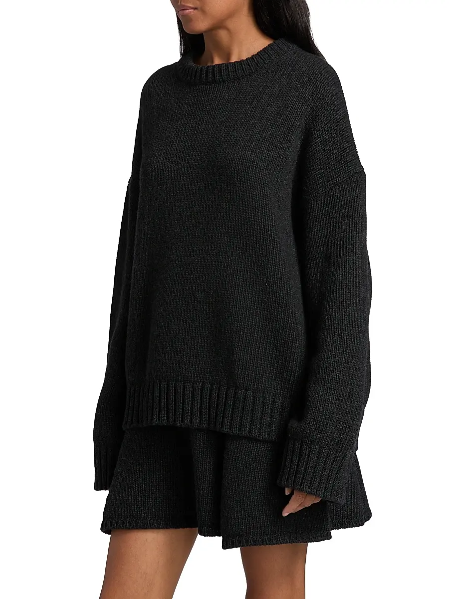 Ganni Women's Chunky Wool-Blend Sweater | Thumbnail 4 Ganni Women's Chunky Wool-Blend Sweater | Thumbnail 4