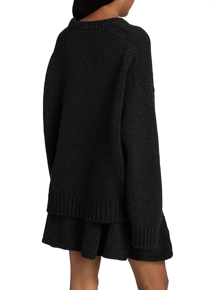 Ganni Women's Chunky Wool-Blend Sweater | Thumbnail 5 Ganni Women's Chunky Wool-Blend Sweater | Thumbnail 5
