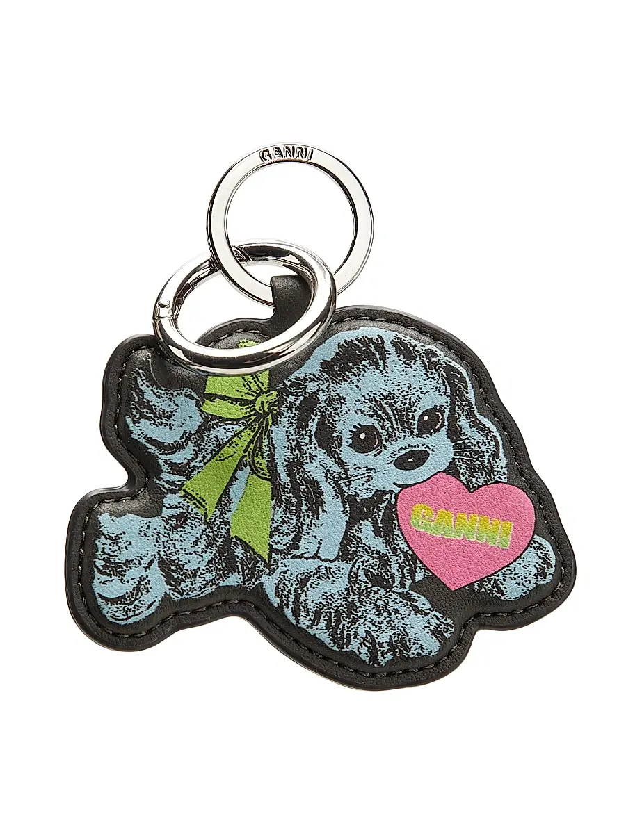 Ganni Women's Dog Keychain - Baby Blue | Image 1 Ganni Women's Dog Keychain - Baby Blue | Image 1