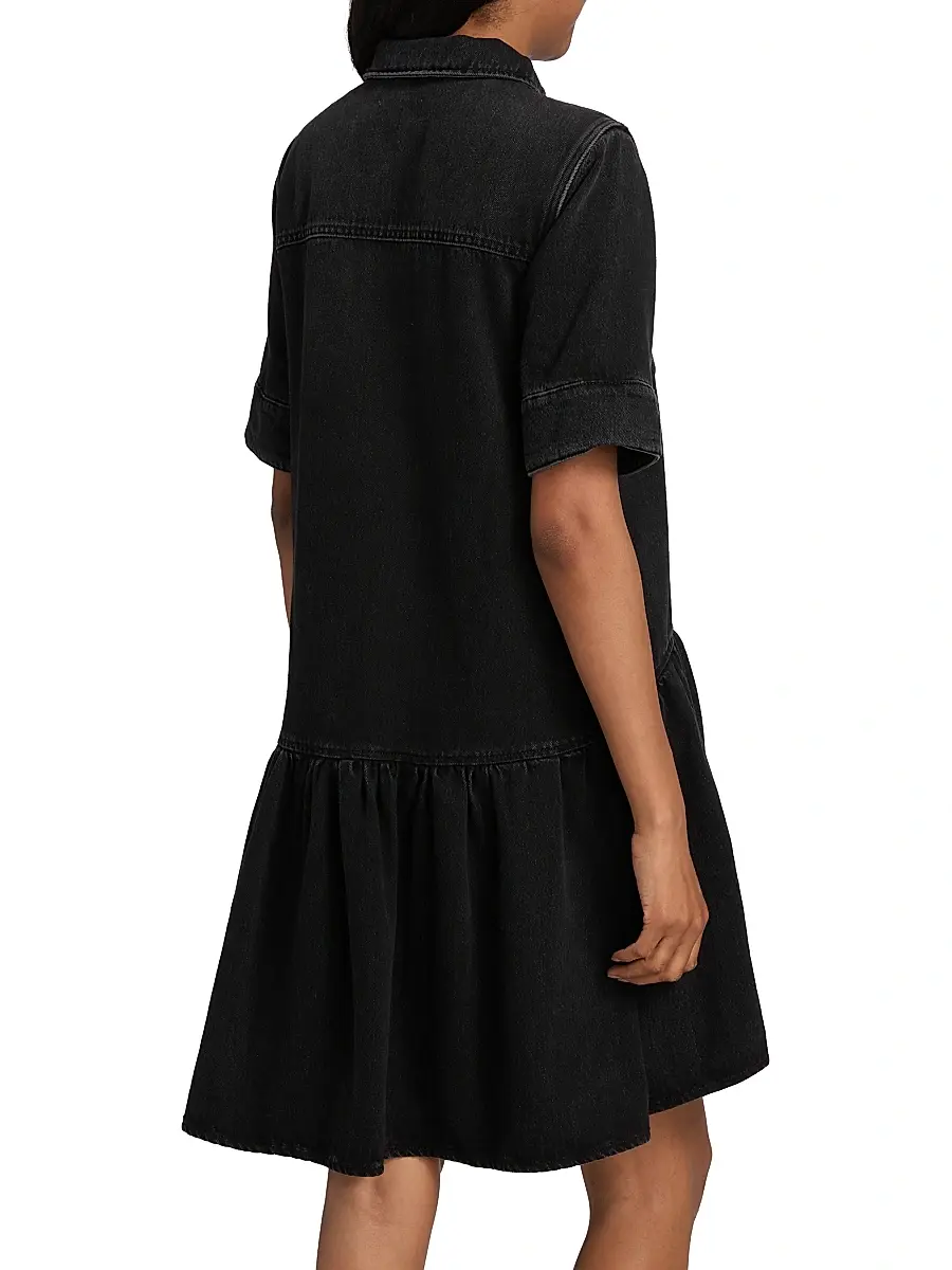 Ganni Women's Denim Mini-Shirtdress | Thumbnail 5 Ganni Women's Denim Mini-Shirtdress | Thumbnail 5
