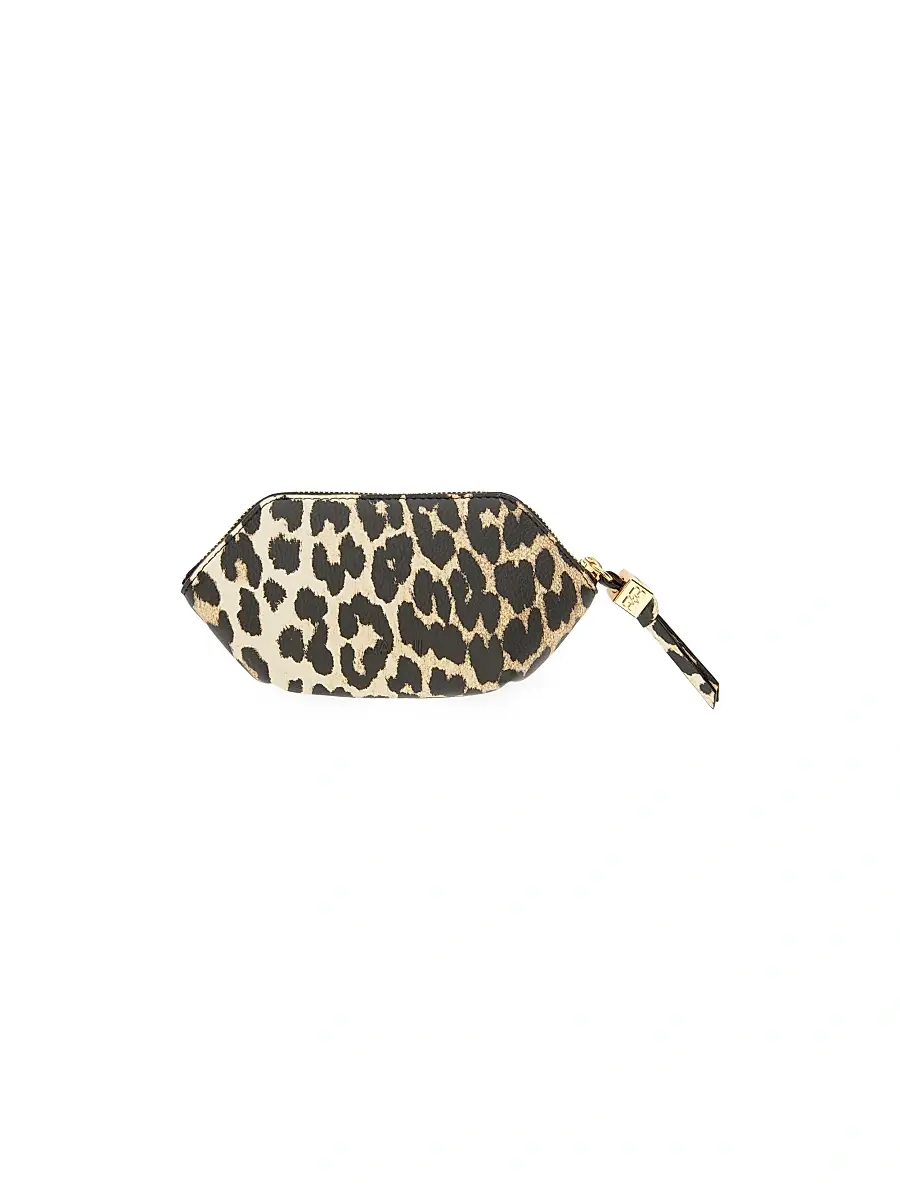 Ganni Women's x Disney Bou Leopard-Print Coin Purse | Thumbnail 2