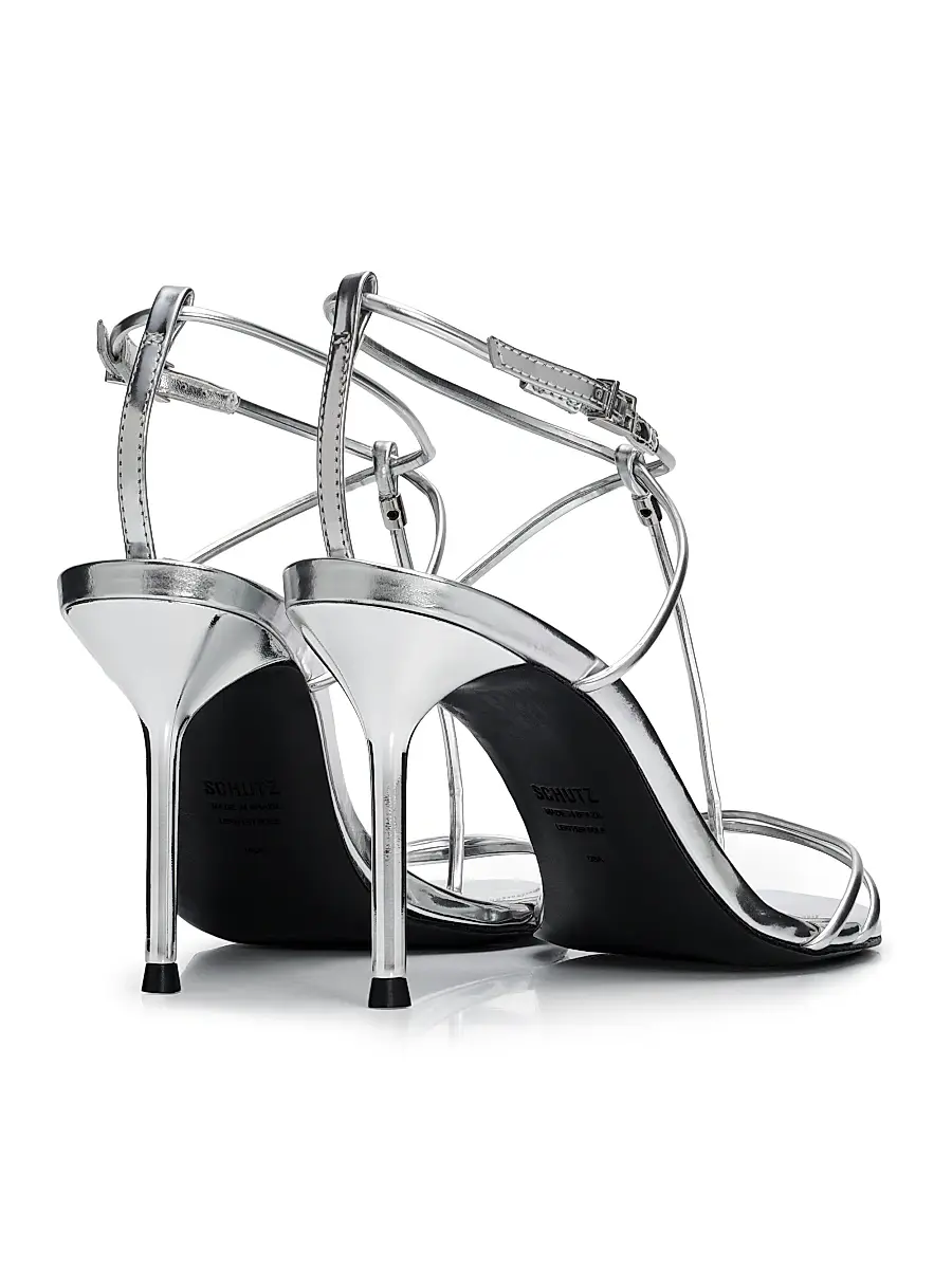 Schutz Women's Jules 90MM Leather Sandals | Thumbnail 3 Schutz Women's Jules 90MM Leather Sandals | Thumbnail 3