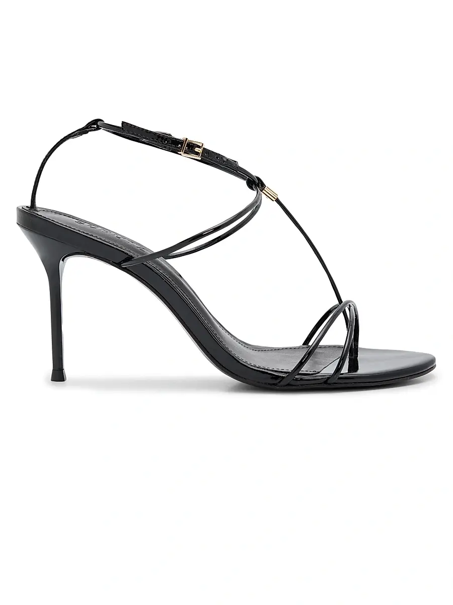 Schutz Women's Jules 90MM Leather Sandals - Black | Image 1 Schutz Women's Jules 90MM Leather Sandals - Black | Image 1