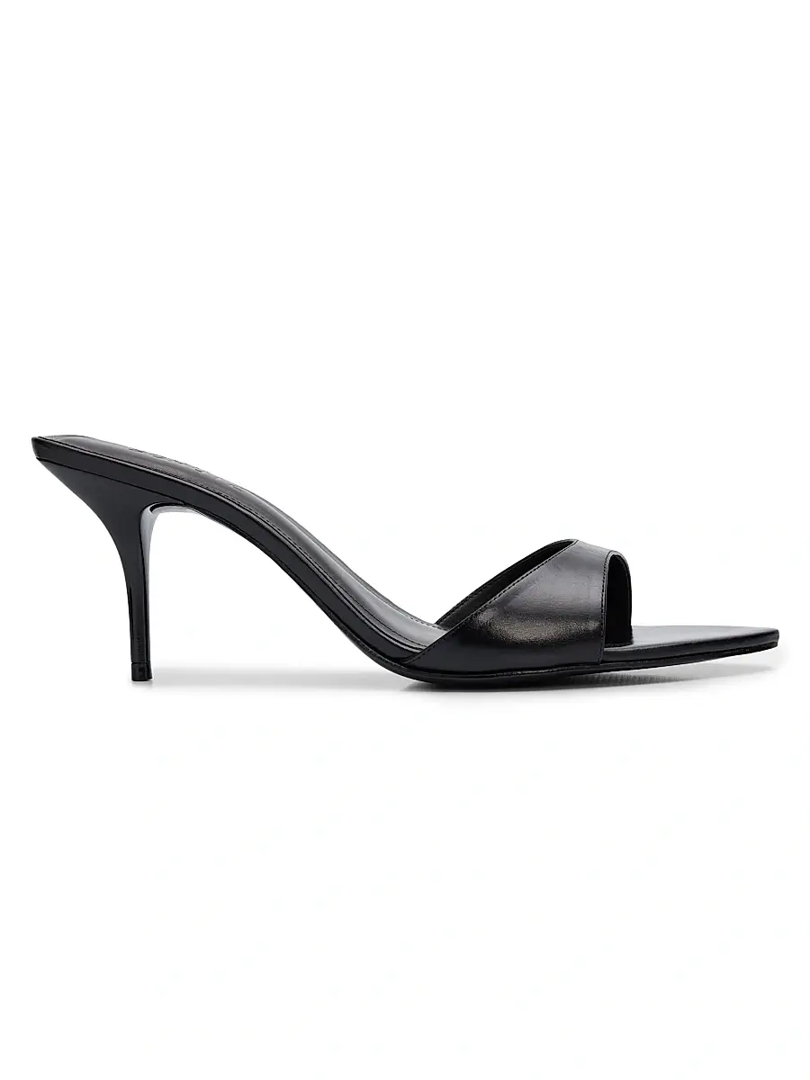 Schutz Women's Elodie 75MM Leather Slip-On Sandals