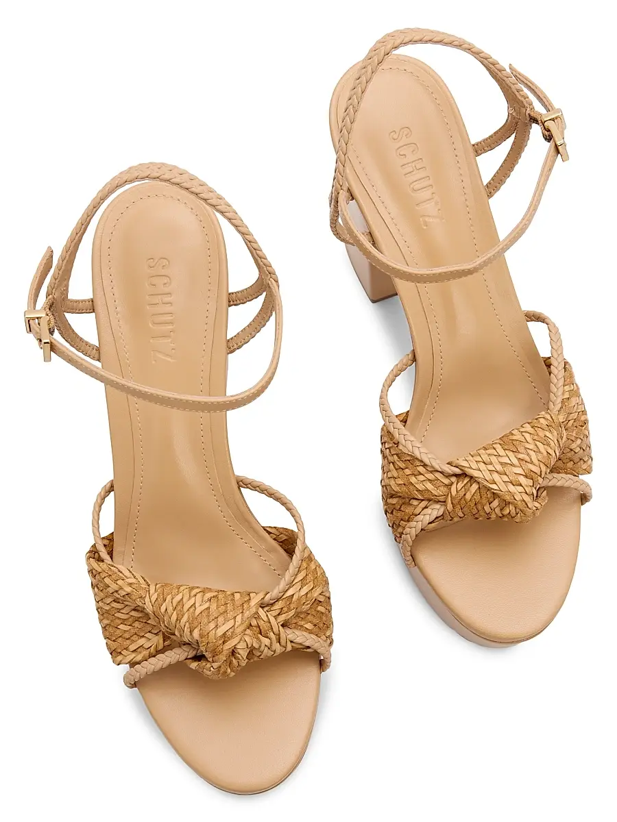 Schutz Women's Kalina 100MM Leather Platform Sandals | Thumbnail 4 Schutz Women's Kalina 100MM Leather Platform Sandals | Thumbnail 4