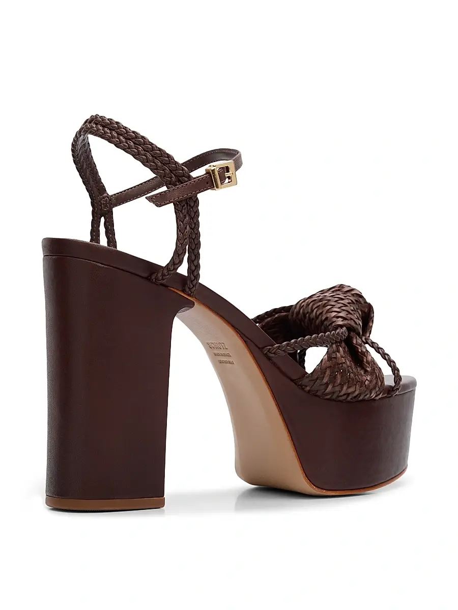Schutz Women's Kalina 100MM Leather Platform Sandals | Thumbnail 3 Schutz Women's Kalina 100MM Leather Platform Sandals | Thumbnail 3