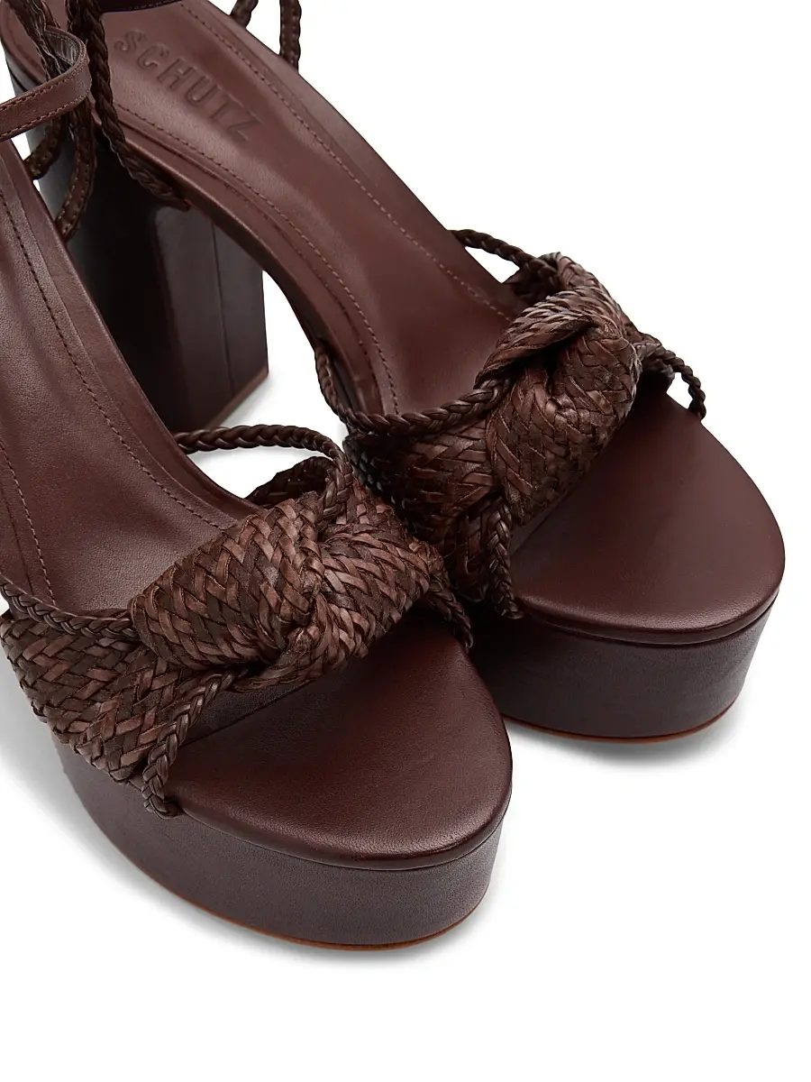 Schutz Women's Kalina 100MM Leather Platform Sandals | Thumbnail 6 Schutz Women's Kalina 100MM Leather Platform Sandals | Thumbnail 6