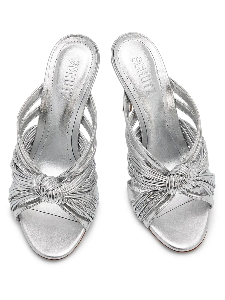 Schutz Women's Gaya 100MM Strappy Leather Slip-On Sandals | Thumbnail 4 Schutz Women's Gaya 100MM Strappy Leather Slip-On Sandals | Thumbnail 4
