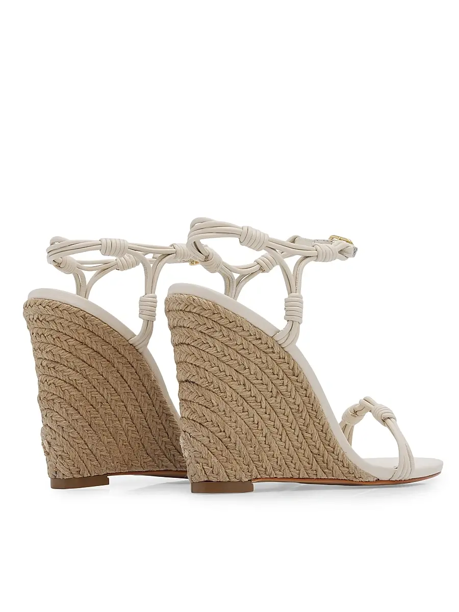 Schutz Women's Nara 100MM Leather Wedge Sandals | Thumbnail 3 Schutz Women's Nara 100MM Leather Wedge Sandals | Thumbnail 3