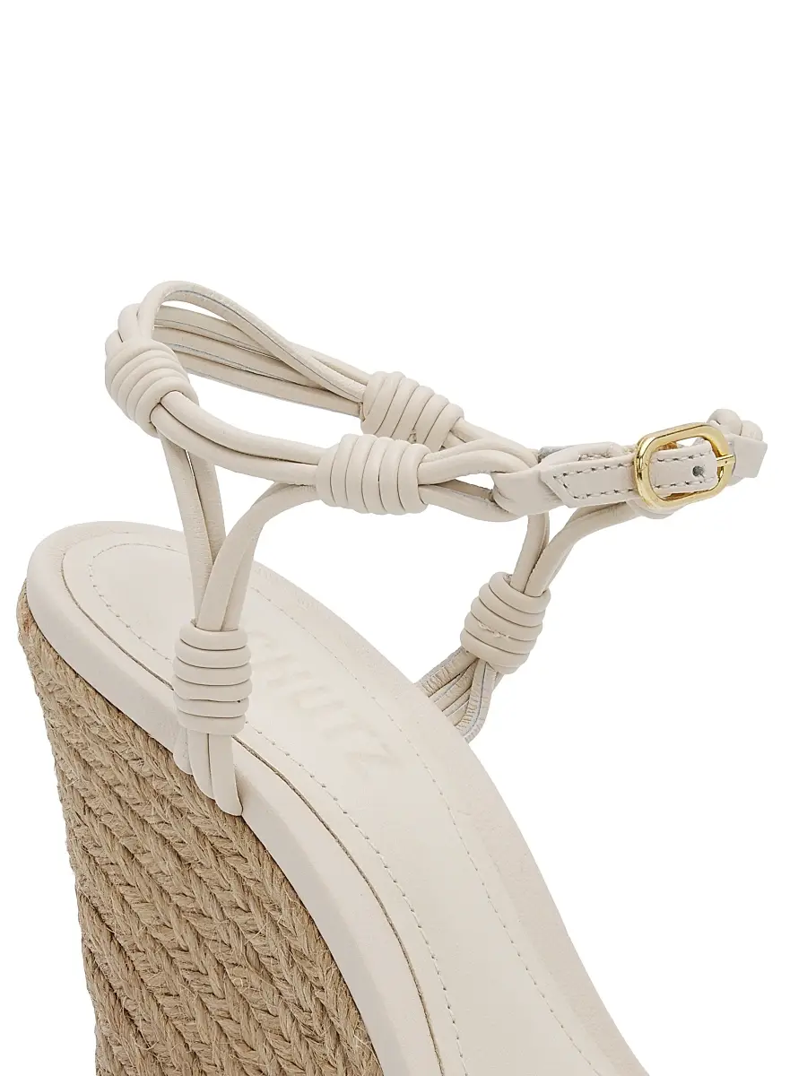 Schutz Women's Nara 100MM Leather Wedge Sandals | Thumbnail 5 Schutz Women's Nara 100MM Leather Wedge Sandals | Thumbnail 5