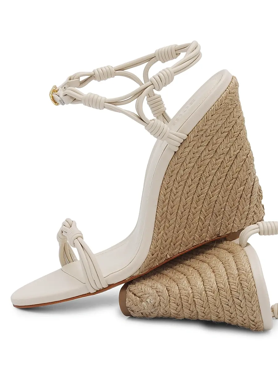 Schutz Women's Nara 100MM Leather Wedge Sandals | Thumbnail 6 Schutz Women's Nara 100MM Leather Wedge Sandals | Thumbnail 6