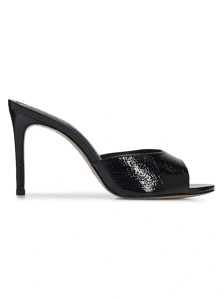 Schutz Women's Cloe 0MM Patent Leather Sandals - Black | Image 1 Schutz Women's Cloe 0MM Patent Leather Sandals - Black | Image 1
