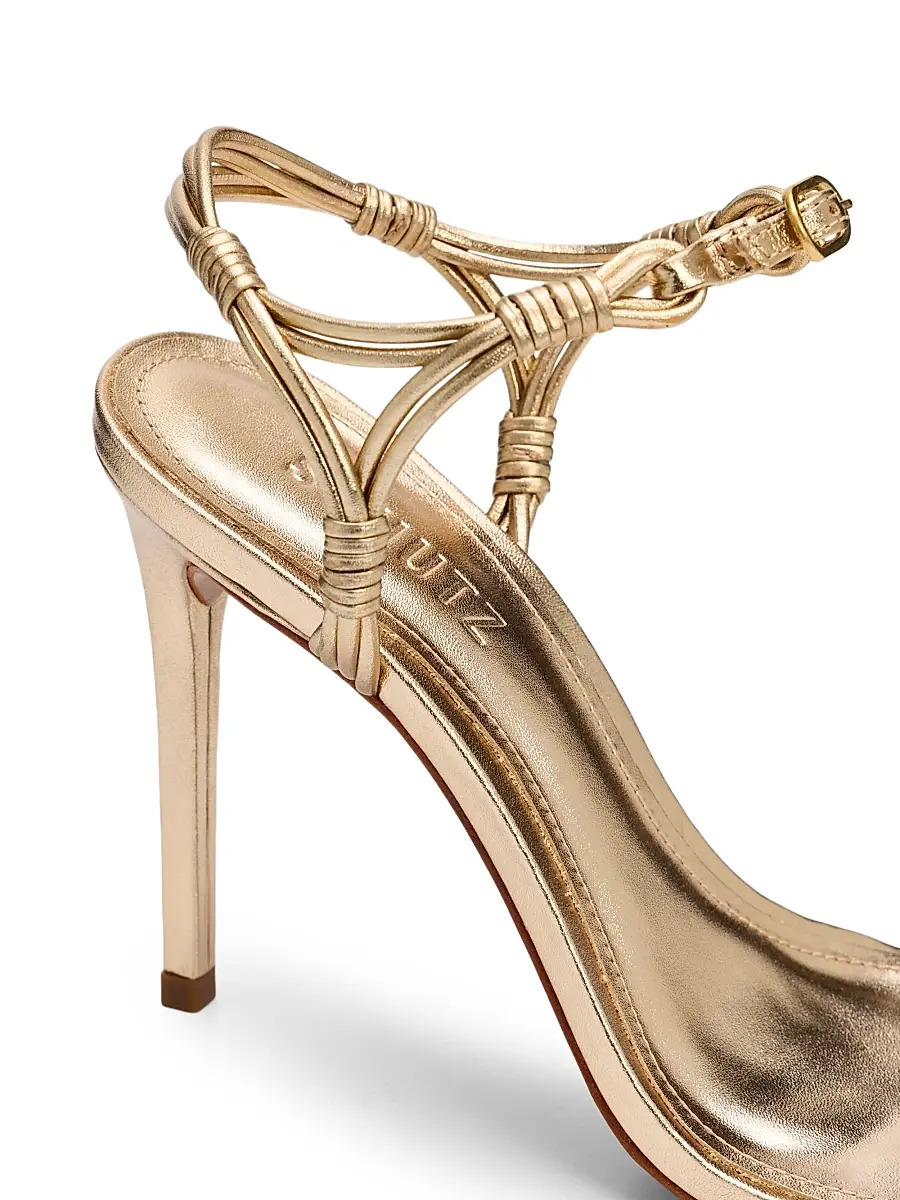 Schutz Women's Nara 100MM Strappy Leather Stiletto Sandals | Thumbnail 5 Schutz Women's Nara 100MM Strappy Leather Stiletto Sandals | Thumbnail 5