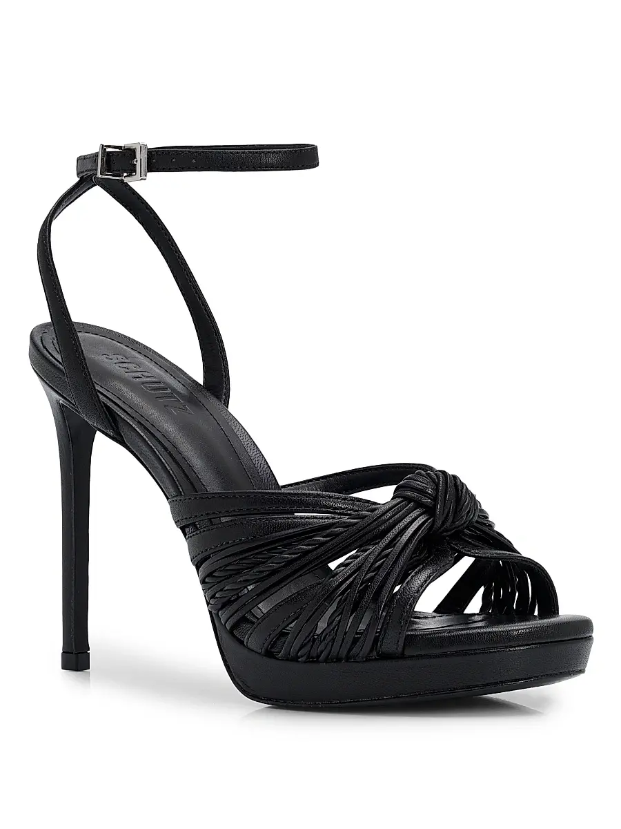 Schutz Women's Gaya 100MM Leather Sandals | Thumbnail 2 Schutz Women's Gaya 100MM Leather Sandals | Thumbnail 2