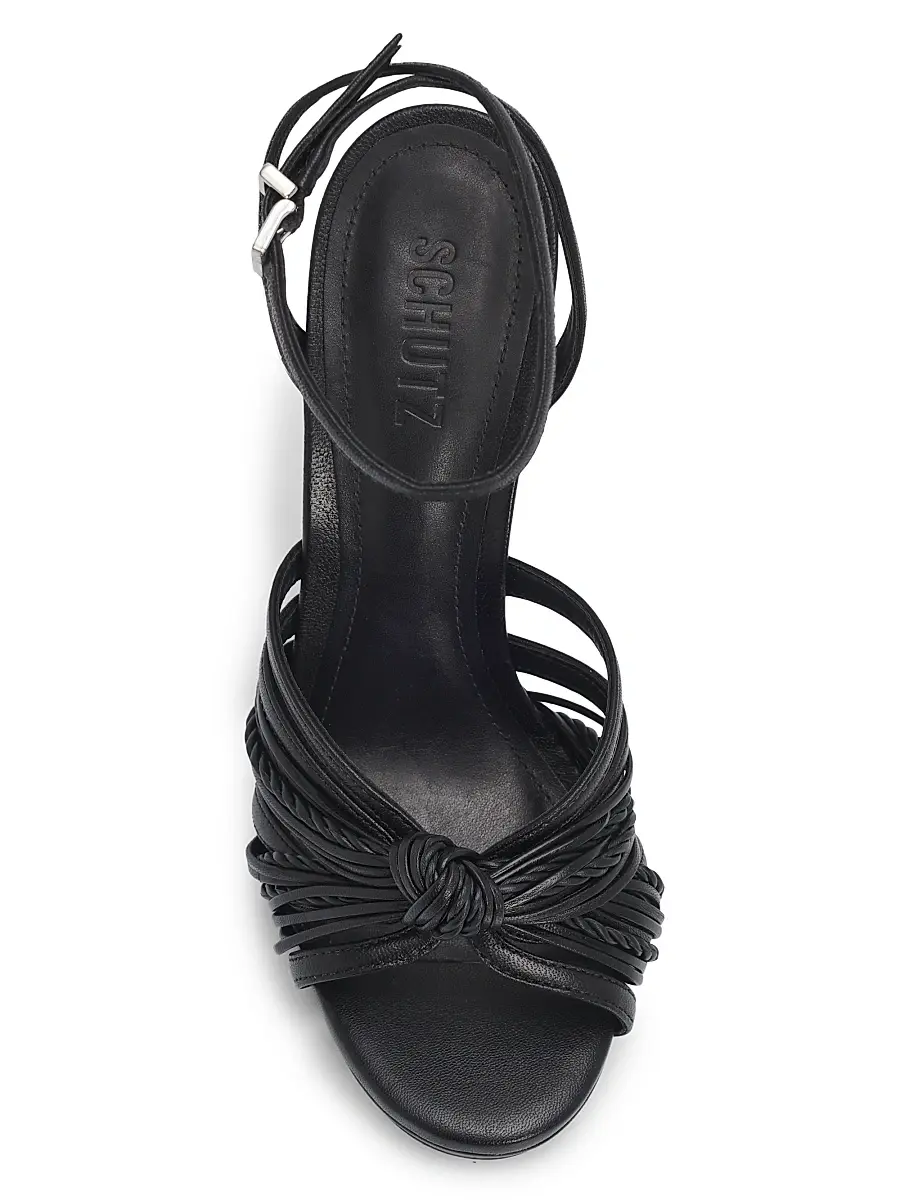 Schutz Women's Gaya 100MM Leather Sandals | Thumbnail 4 Schutz Women's Gaya 100MM Leather Sandals | Thumbnail 4