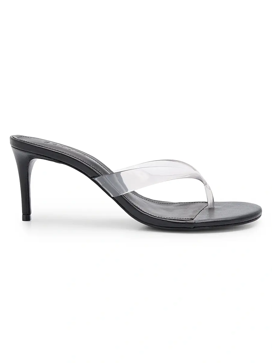 Schutz Women's Roslyn 75MM Slip-On Sandals - Black | Image 1 Schutz Women's Roslyn 75MM Slip-On Sandals - Black | Image 1