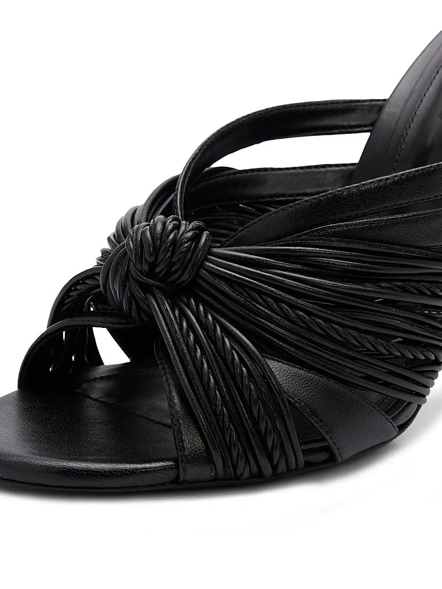 Schutz Women's Gaya 100MM Knotted Leather Sandals | Thumbnail 5 Schutz Women's Gaya 100MM Knotted Leather Sandals | Thumbnail 5