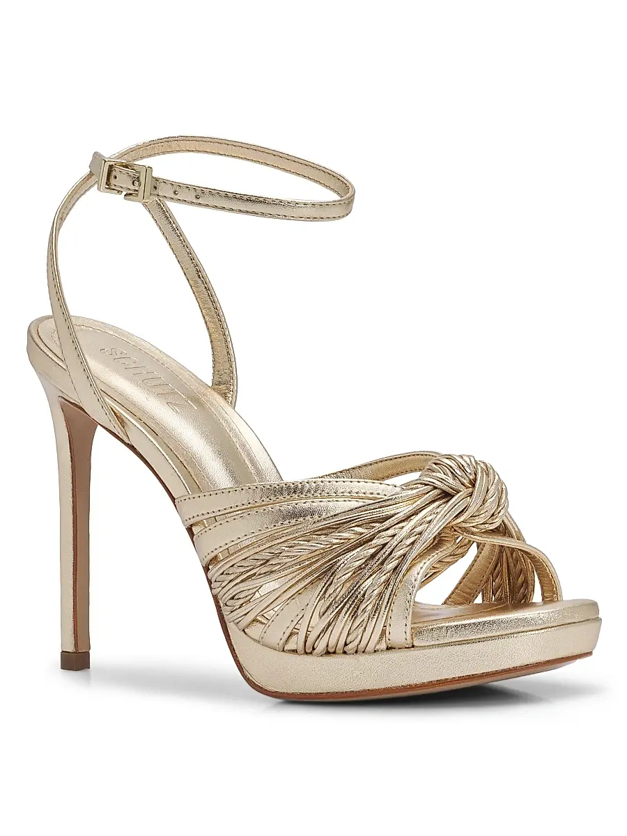 Schutz Women's Gaya 100MM Leather Sandals | Thumbnail 2 Schutz Women's Gaya 100MM Leather Sandals | Thumbnail 2