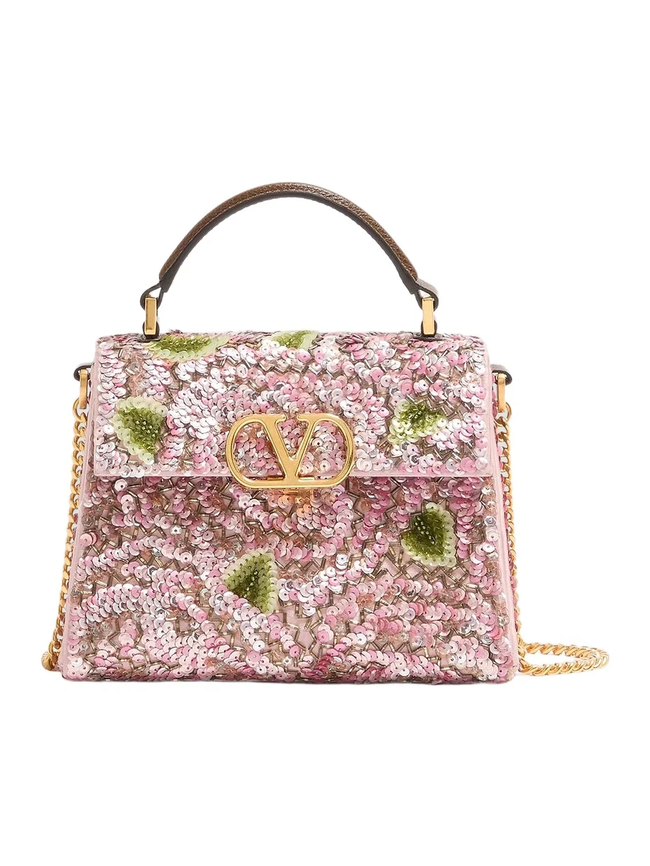 Women's VSling Mini Embroidered Top Handle Bag Women's VSling Mini Embroidered Top Handle Bag