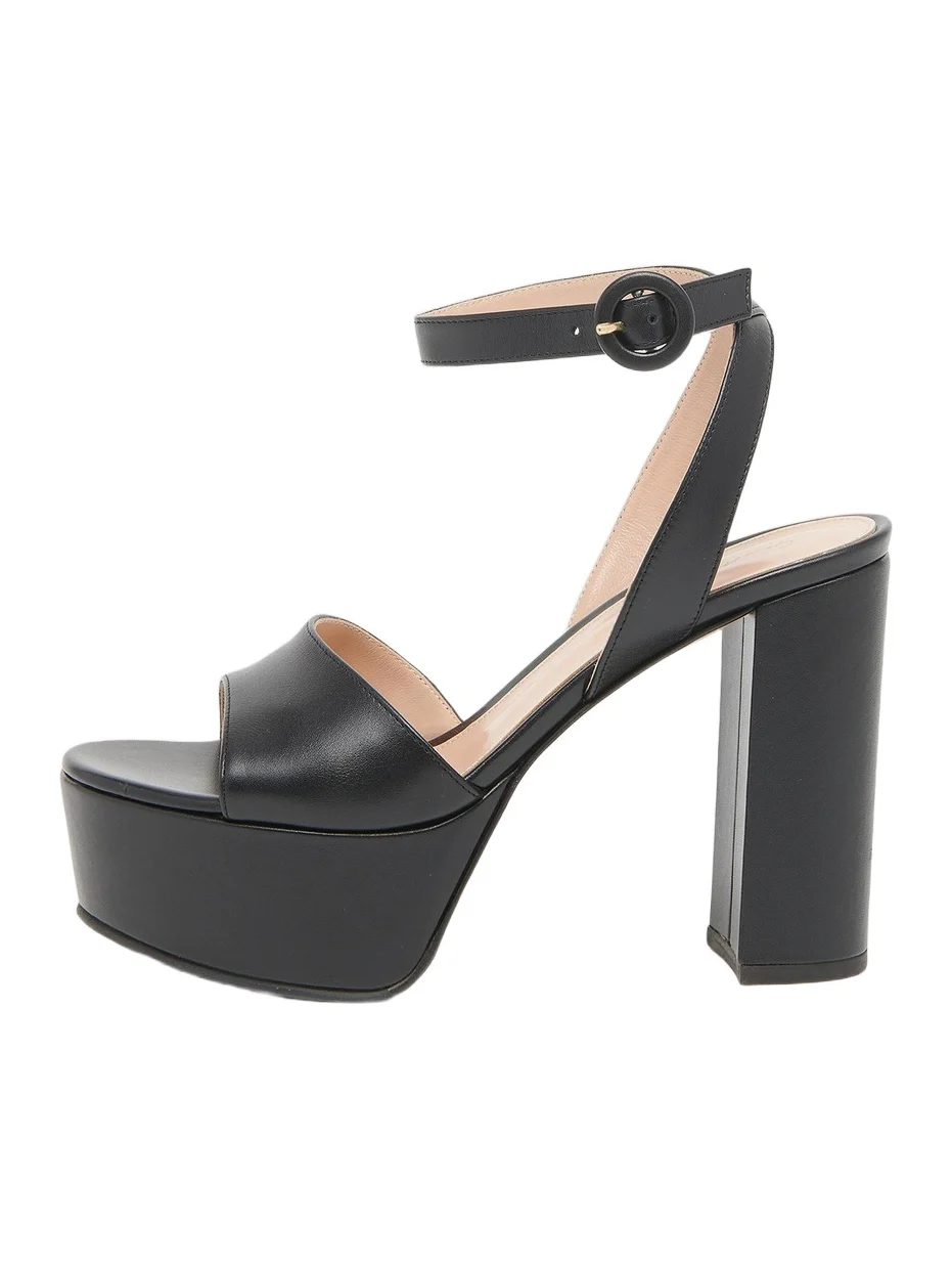 Women's 70MM Leather Platform Sandals Women's 70MM Leather Platform Sandals