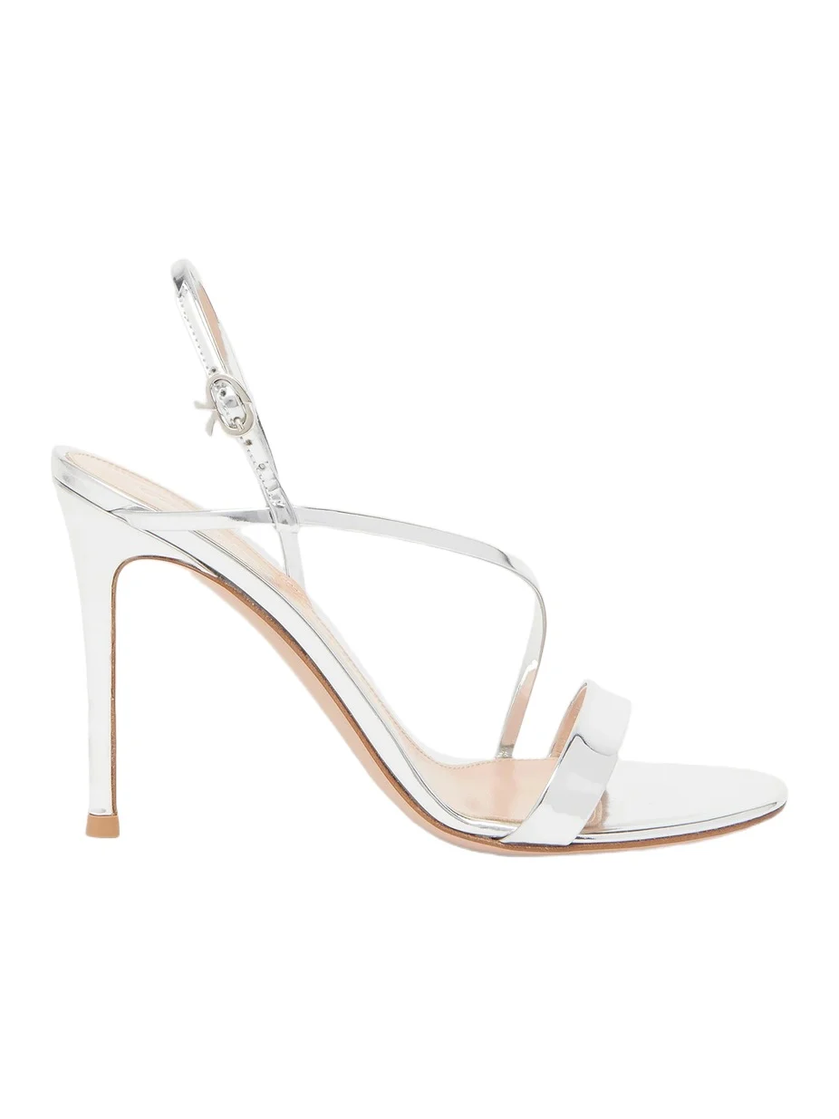 Women's 95MM Patent Leather Stiletto Sandals Women's 95MM Patent Leather Stiletto Sandals