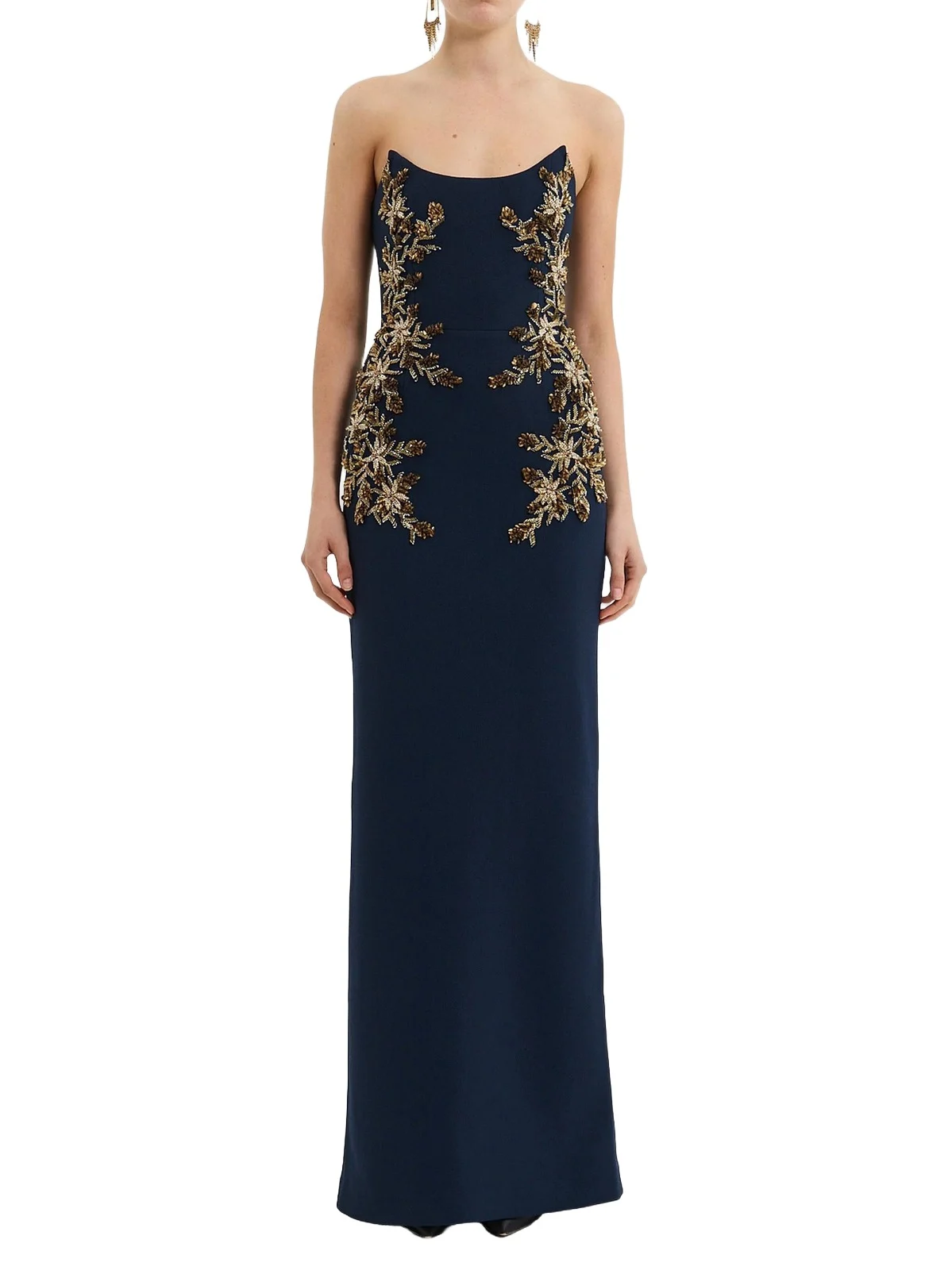 Women's Orla Embellished Stretch-Crepe Strapless Gown Women's Orla Embellished Stretch-Crepe Strapless Gown