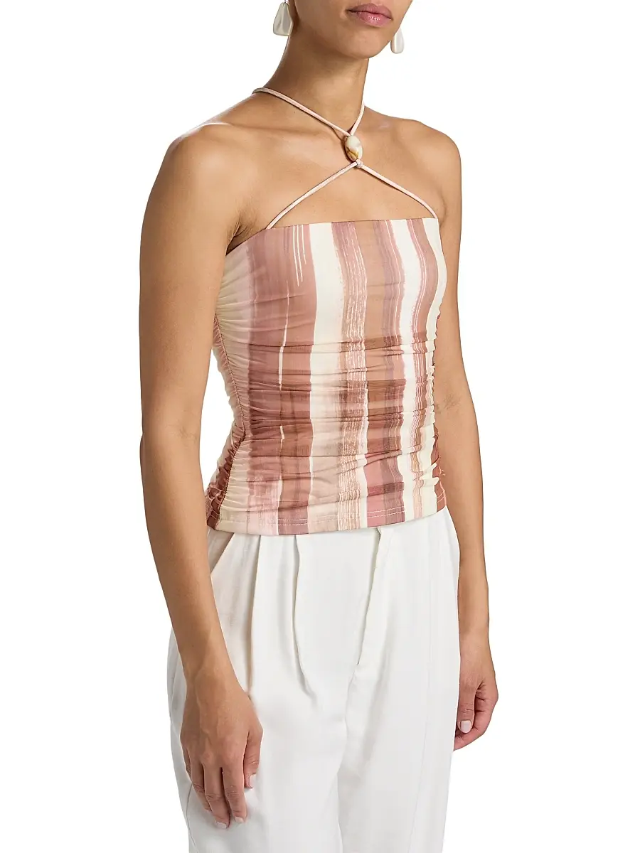 Significant Other Women's Nami Striped Halterneck Top | Thumbnail 4