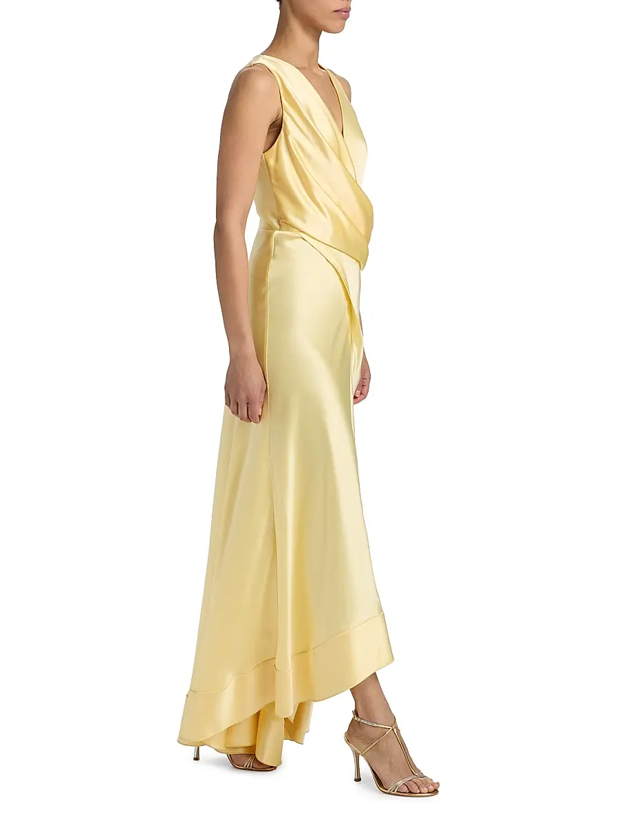 ACLER Women's Eastoncroft Draped Satin Maxi Dress | Thumbnail 2 ACLER Women's Eastoncroft Draped Satin Maxi Dress | Thumbnail 2