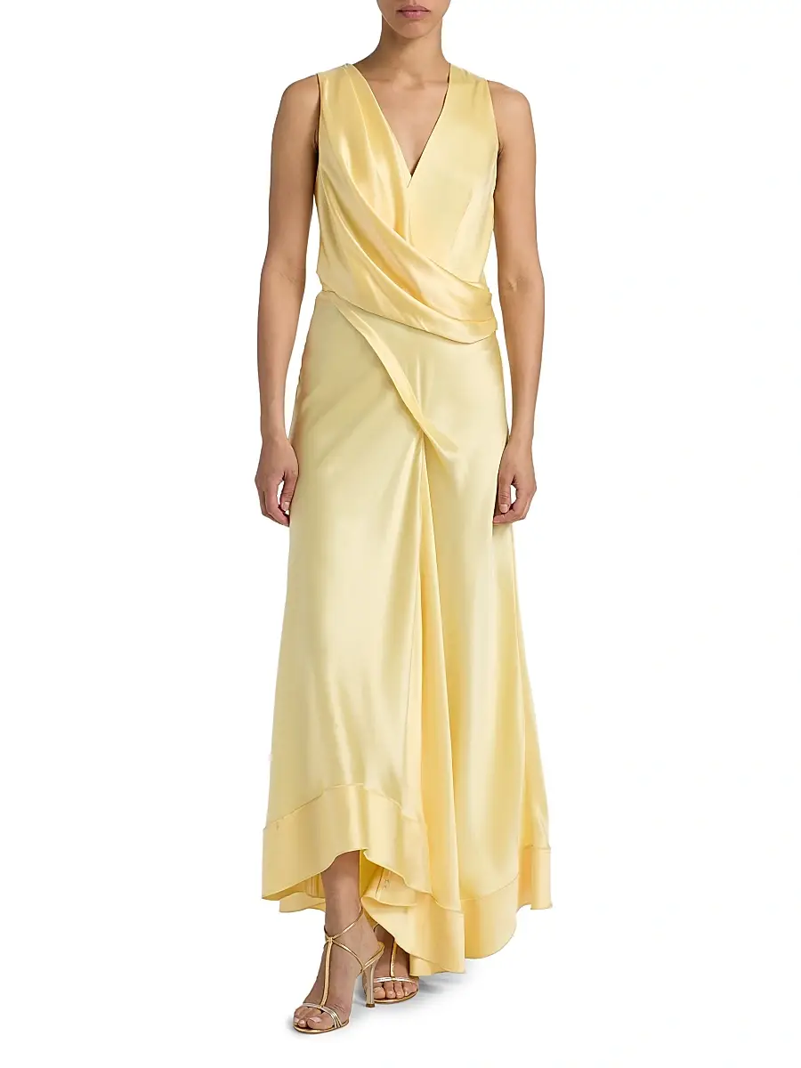 ACLER Women's Eastoncroft Draped Satin Maxi Dress | Thumbnail 3 ACLER Women's Eastoncroft Draped Satin Maxi Dress | Thumbnail 3