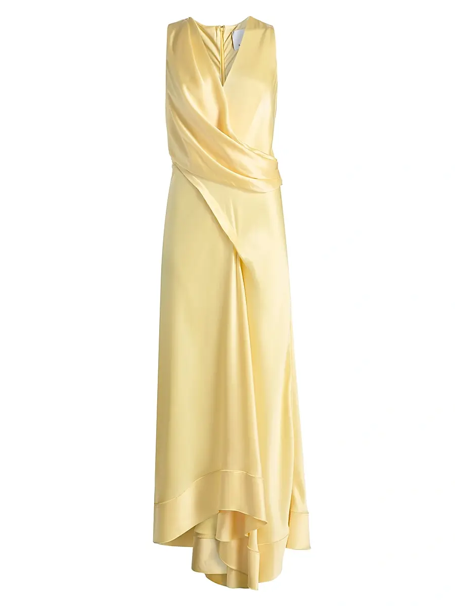 ACLER Women's Eastoncroft Draped Satin Maxi Dress