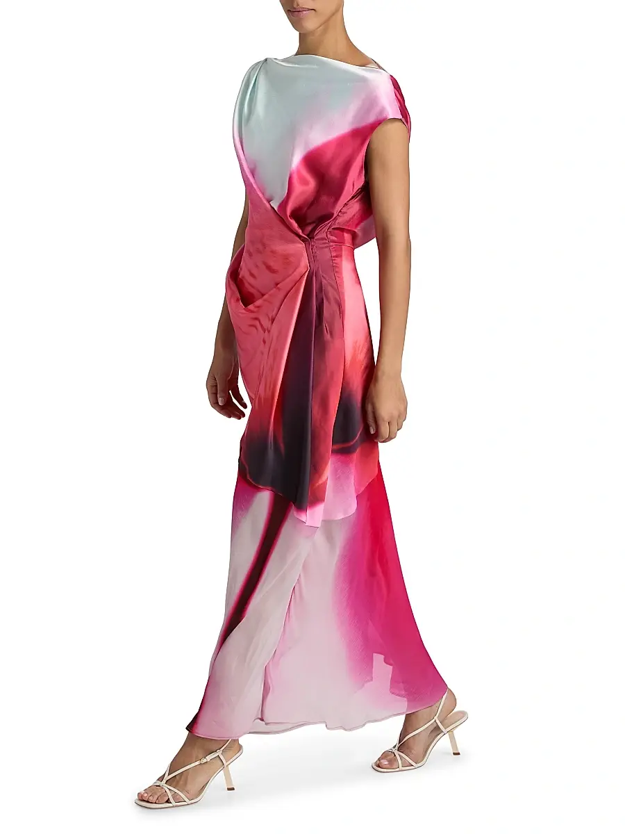 Significant Other Women's Farrah Dyed Draped Maxi Dress | Thumbnail 2