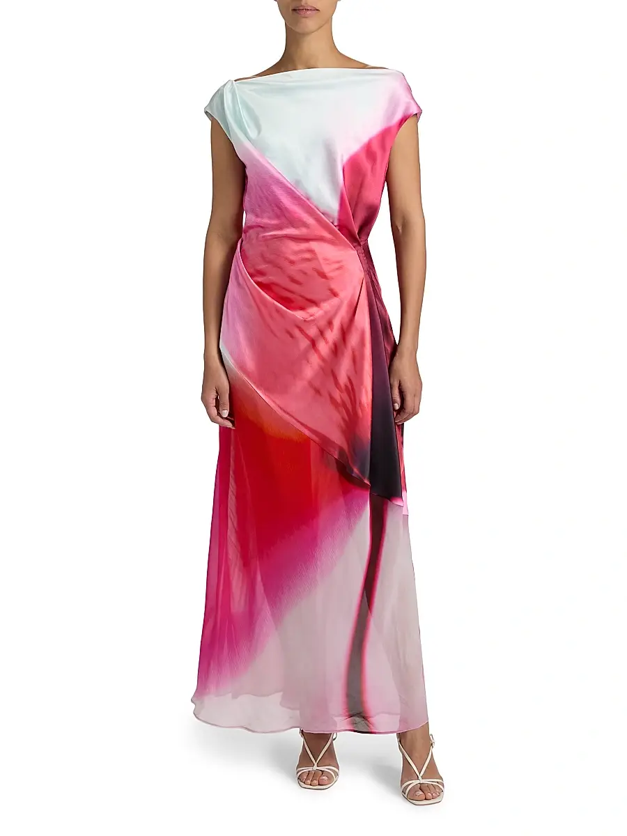 Significant Other Women's Farrah Dyed Draped Maxi Dress | Thumbnail 3