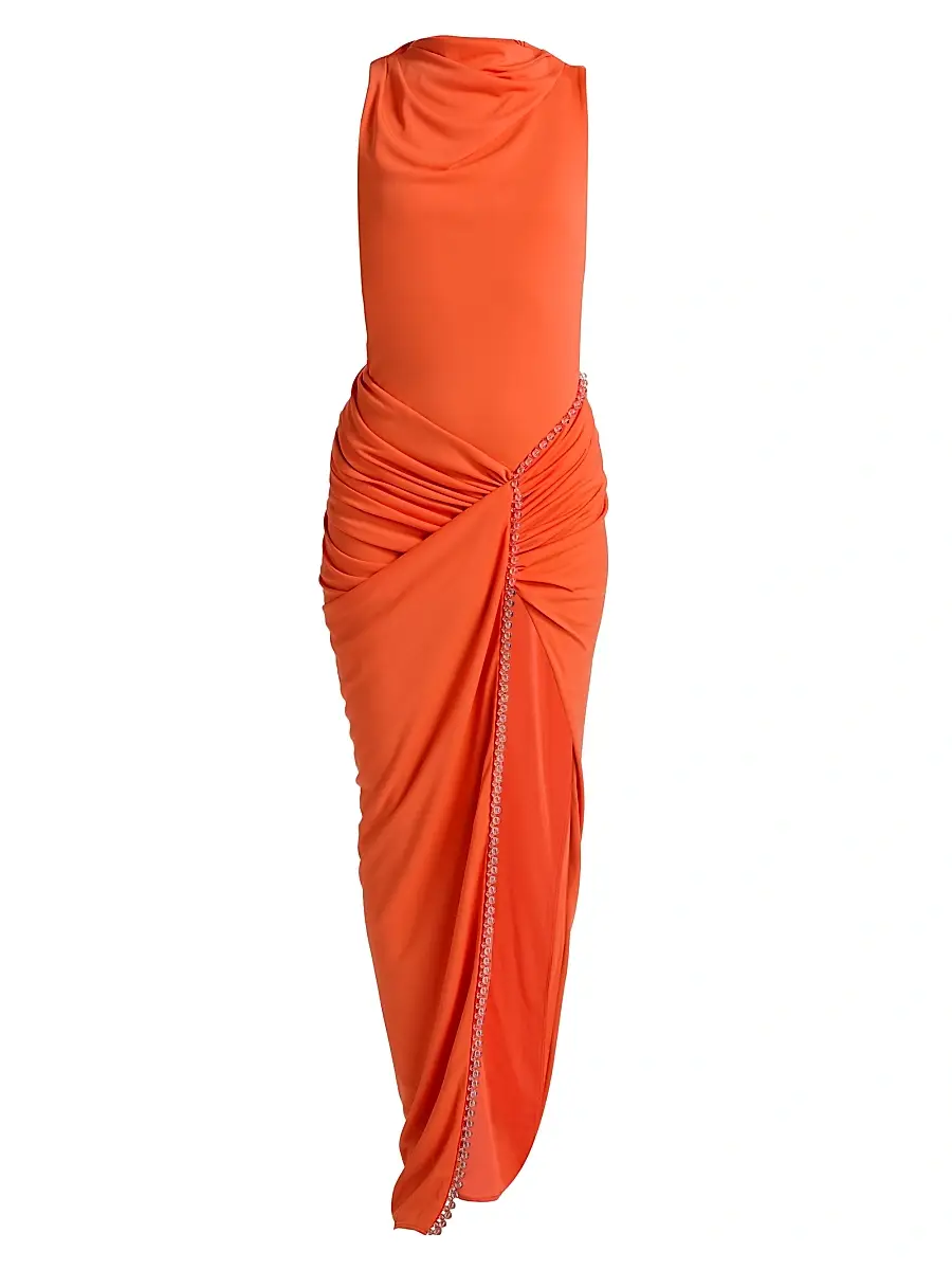 Significant Other Women's Rufayah Bead-Embellished Draped Maxi Dress