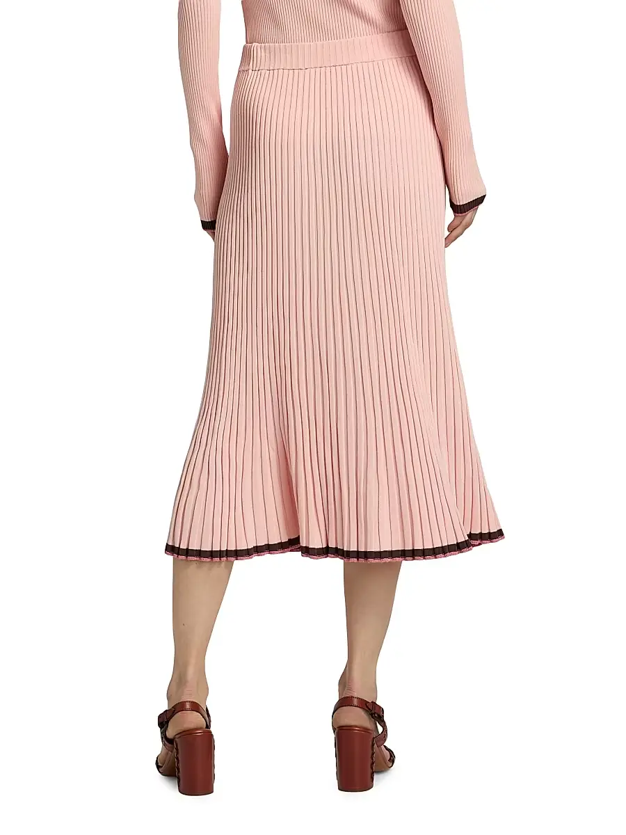 Zimmermann Women's Rib-Knit Midi-Skirt | Thumbnail 5 Zimmermann Women's Rib-Knit Midi-Skirt | Thumbnail 5